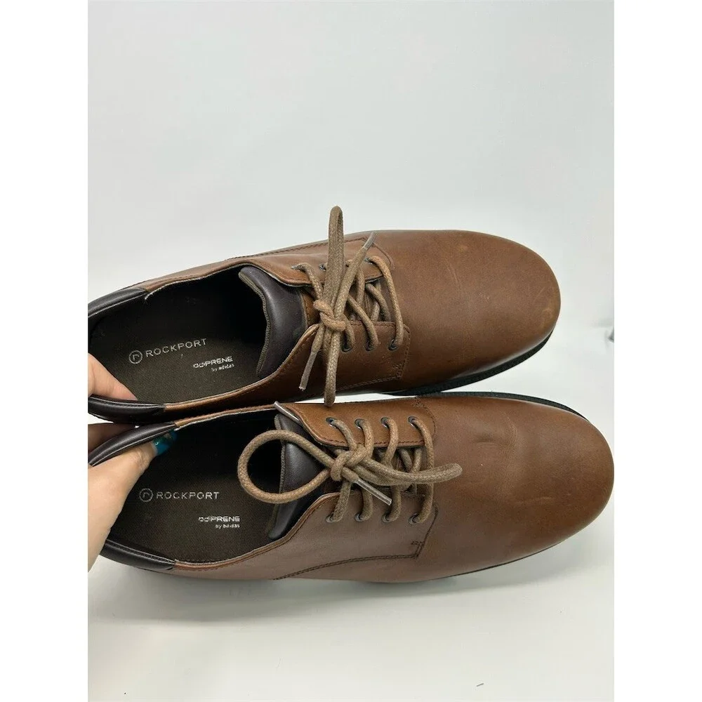 Rockport Northfield Waterproof Plain Toe Oxford Shoes Brown Lace-Up Men's 13 XW